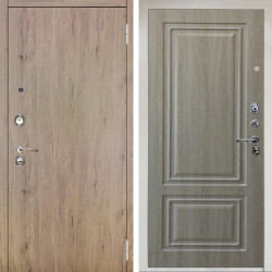 Входная дверь Аргус ЛЮКС 3К Снежно-белый Элегант Рустик соломенный + Элион Дуб филадельфия крем