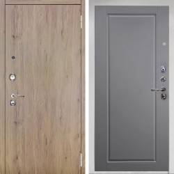 Входная дверь Аргус ЛЮКС 3К Снежно-белый Элегант Рустик соломенный + Тревор силк маус