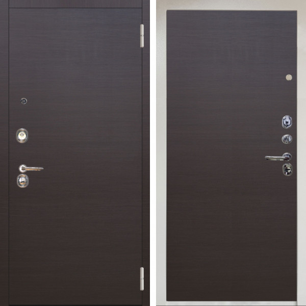 Входная дверь Аргус ЛЮКС 3К Снежно-белый Элегант Венге горизонт + Элегант Венге горизонт