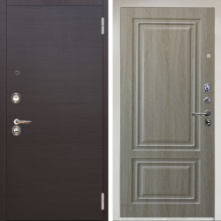 Входная дверь Аргус ЛЮКС 3К Снежно-белый Элегант Венге горизонт + Элион Дуб филадельфия крем