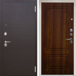 Входная дверь Аргус ЛЮКС 3К Снежно-белый Элегант Венге горизонт + Элион дуб рустикальный