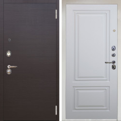 Входная дверь Аргус ЛЮКС 3К Снежно-белый Элегант Венге горизонт + Элион Софт милк