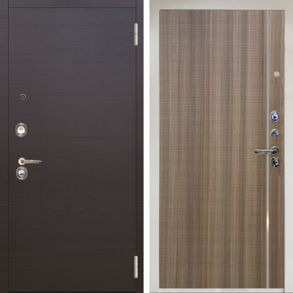 Входная дверь Аргус ЛЮКС 3К Снежно-белый Элегант Венге горизонт + Гауда Керамика