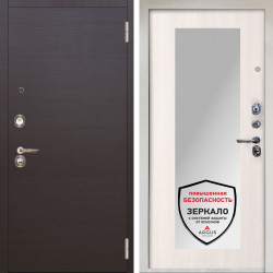 Входная дверь Аргус ЛЮКС 3К Снежно-белый Элегант Венге горизонт + Милли Ларче светлый