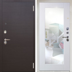 Входная дверь Аргус ЛЮКС 3К Снежно-белый Элегант Венге горизонт + Милли Роял вуд белый