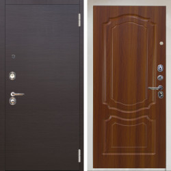 Входная дверь Аргус ЛЮКС 3К Снежно-белый Элегант Венге горизонт + Мишель Дуб рустикальный