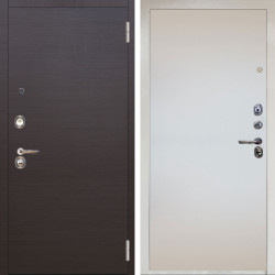 Входная дверь Аргус ЛЮКС 3К Снежно-белый Элегант Венге горизонт + Под покраску