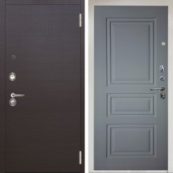 Входная дверь Аргус ЛЮКС 3К Снежно-белый Элегант Венге горизонт + Скиф Силк маус