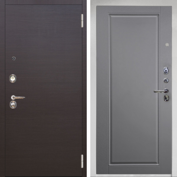 Входная дверь Аргус ЛЮКС 3К Снежно-белый Элегант Венге горизонт + Тревор силк маус