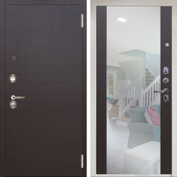 Входная дверь Аргус ЛЮКС 3К Снежно-белый Элегант Венге горизонт + Вояж Венге