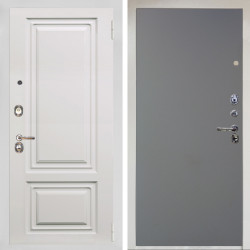 Входная дверь Аргус ЛЮКС 3К Снежно-белый элион вмр белый + Элегант Силк маус
