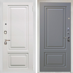 Входная дверь Аргус ЛЮКС 3К Снежно-белый элион вмр белый + Элион Силк маус
