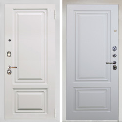 Входная дверь Аргус ЛЮКС 3К Снежно-белый элион вмр белый + Элион Софт милк