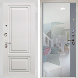 Входная дверь Аргус ЛЮКС 3К Снежно-белый элион вмр белый + Магнум Силк маус