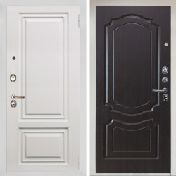 Входная дверь Аргус ЛЮКС 3К Снежно-белый элион вмр белый + Мишель Венге