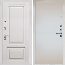 Входная дверь Аргус ЛЮКС 3К Снежно-белый элион вмр белый + Под покраску