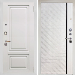 Входная дверь Аргус ЛЮКС 3К Снежно-белый элион вмр белый + Тори Софт милк