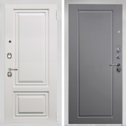 Входная дверь Аргус ЛЮКС 3К Снежно-белый элион вмр белый + Тревор силк маус