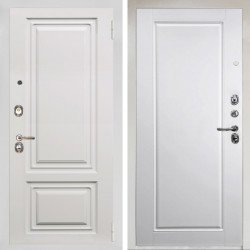 Входная дверь Аргус ЛЮКС 3К Снежно-белый элион вмр белый + Тревор Софт милк