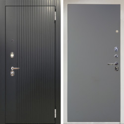 Входная дверь Аргус ЛЮКС 3К Снежно-белый Фрейда Черный кварц + Элегант Силк маус