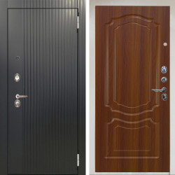 Входная дверь Аргус ЛЮКС 3К Снежно-белый Фрейда Черный кварц + Мишель Дуб рустикальный