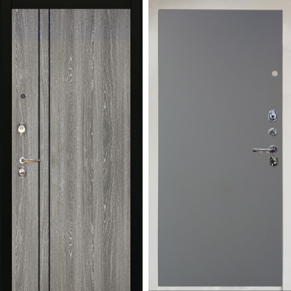 Входная дверь Аргус ЛЮКС 3К Снежно-белый гейджи + Элегант Силк маус