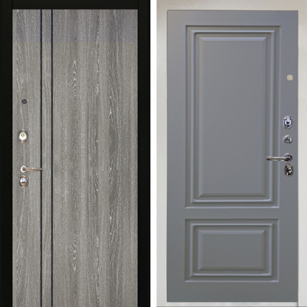 Входная дверь Аргус ЛЮКС 3К Снежно-белый гейджи + Элион Силк маус