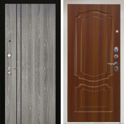 Входная дверь Аргус ЛЮКС 3К Снежно-белый гейджи + Мишель Дуб рустикальный