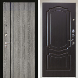 Входная дверь Аргус ЛЮКС 3К Снежно-белый гейджи + Мишель Венге