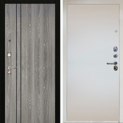 Входная дверь Аргус ЛЮКС 3К Снежно-белый гейджи + Под покраску