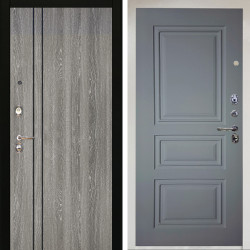 Входная дверь Аргус ЛЮКС 3К Снежно-белый гейджи + Скиф Силк маус