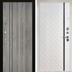 Входная дверь Аргус ЛЮКС 3К Снежно-белый гейджи + Тори Софт милк