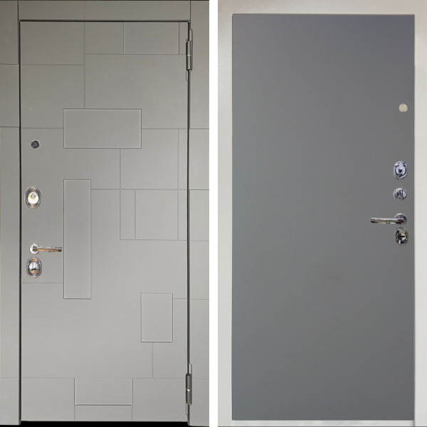 Входная дверь Аргус ЛЮКС 3К Снежно-белый Корсо Силк флай + Элегант Силк маус