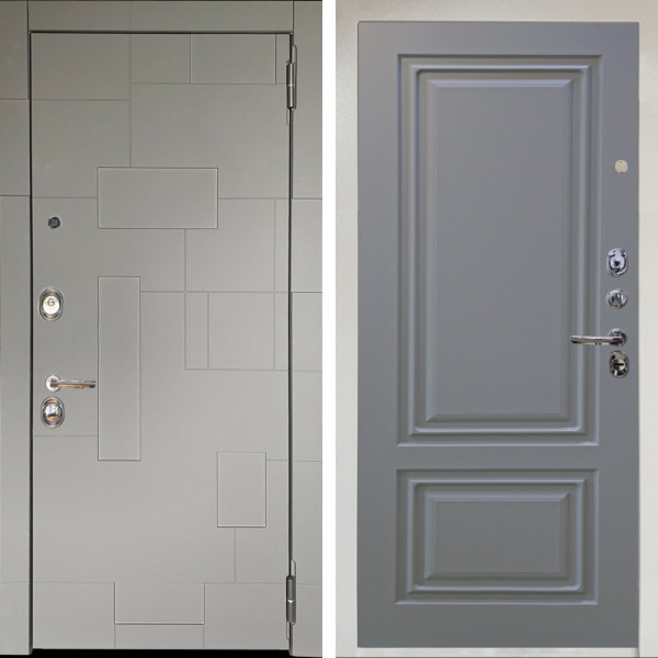 Входная дверь Аргус ЛЮКС 3К Снежно-белый Корсо Силк флай + Элион Силк маус