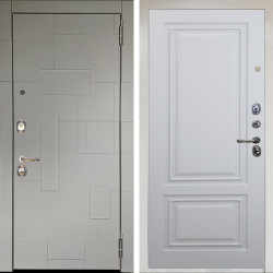 Входная дверь Аргус ЛЮКС 3К Снежно-белый Корсо Силк флай + Элион Софт милк