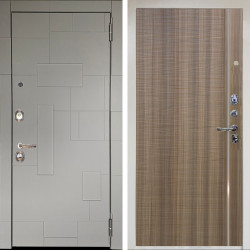 Входная дверь Аргус ЛЮКС 3К Снежно-белый Корсо Силк флай + Гауда Керамика