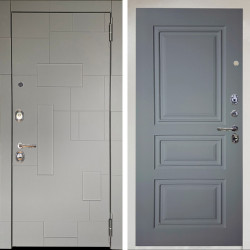 Входная дверь Аргус ЛЮКС 3К Снежно-белый Корсо Силк флай + Скиф Силк маус