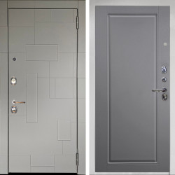 Входная дверь Аргус ЛЮКС 3К Снежно-белый Корсо Силк флай + Тревор силк маус