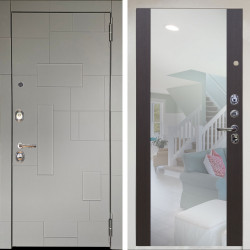 Входная дверь Аргус ЛЮКС 3К Снежно-белый Корсо Силк флай + Вояж Венге