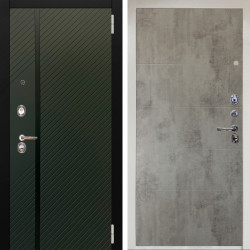 Входная дверь Аргус ЛЮКС 3К Снежно-белый ланцет люкс 3к + Агат Светлый бетон