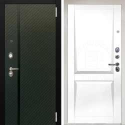 Входная дверь Аргус ЛЮКС 3К Снежно-белый ланцет люкс 3к + Ариана Белая эмаль