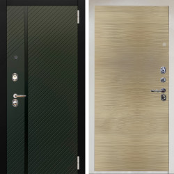 Входная дверь Аргус ЛЮКС 3К Снежно-белый ланцет люкс 3к + Элегант Дорс светлый горизонт