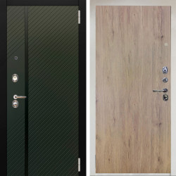 Входная дверь Аргус ЛЮКС 3К Снежно-белый ланцет люкс 3к + Элегант Рустик соломенный