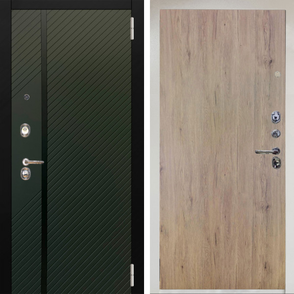 Входная дверь Аргус ЛЮКС 3К Снежно-белый ланцет люкс 3к + Элегант Рустик соломенный