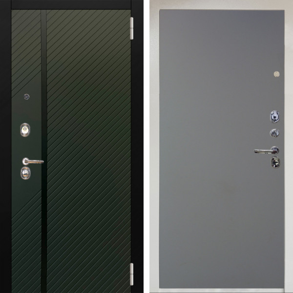 Входная дверь Аргус ЛЮКС 3К Снежно-белый ланцет люкс 3к + Элегант Силк маус