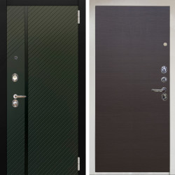 Входная дверь Аргус ЛЮКС 3К Снежно-белый ланцет люкс 3к + Элегант Венге горизонт