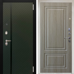 Входная дверь Аргус ЛЮКС 3К Снежно-белый ланцет люкс 3к + Элион Дуб филадельфия крем