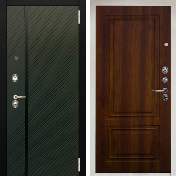 Входная дверь Аргус ЛЮКС 3К Снежно-белый ланцет люкс 3к + Элион дуб рустикальный