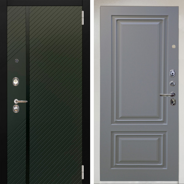 Входная дверь Аргус ЛЮКС 3К Снежно-белый ланцет люкс 3к + Элион Силк маус