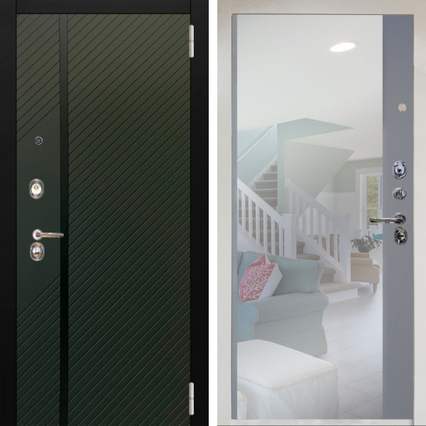 Входная дверь Аргус ЛЮКС 3К Снежно-белый ланцет люкс 3к + Магнум Силк маус